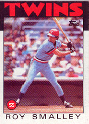 1986 Topps Baseball Cards      613     Roy Smalley